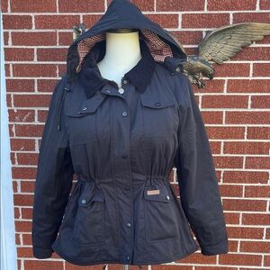 -Outback Trading Co Tess Jacket Black w/Hood Excellent Women’s Size XXL